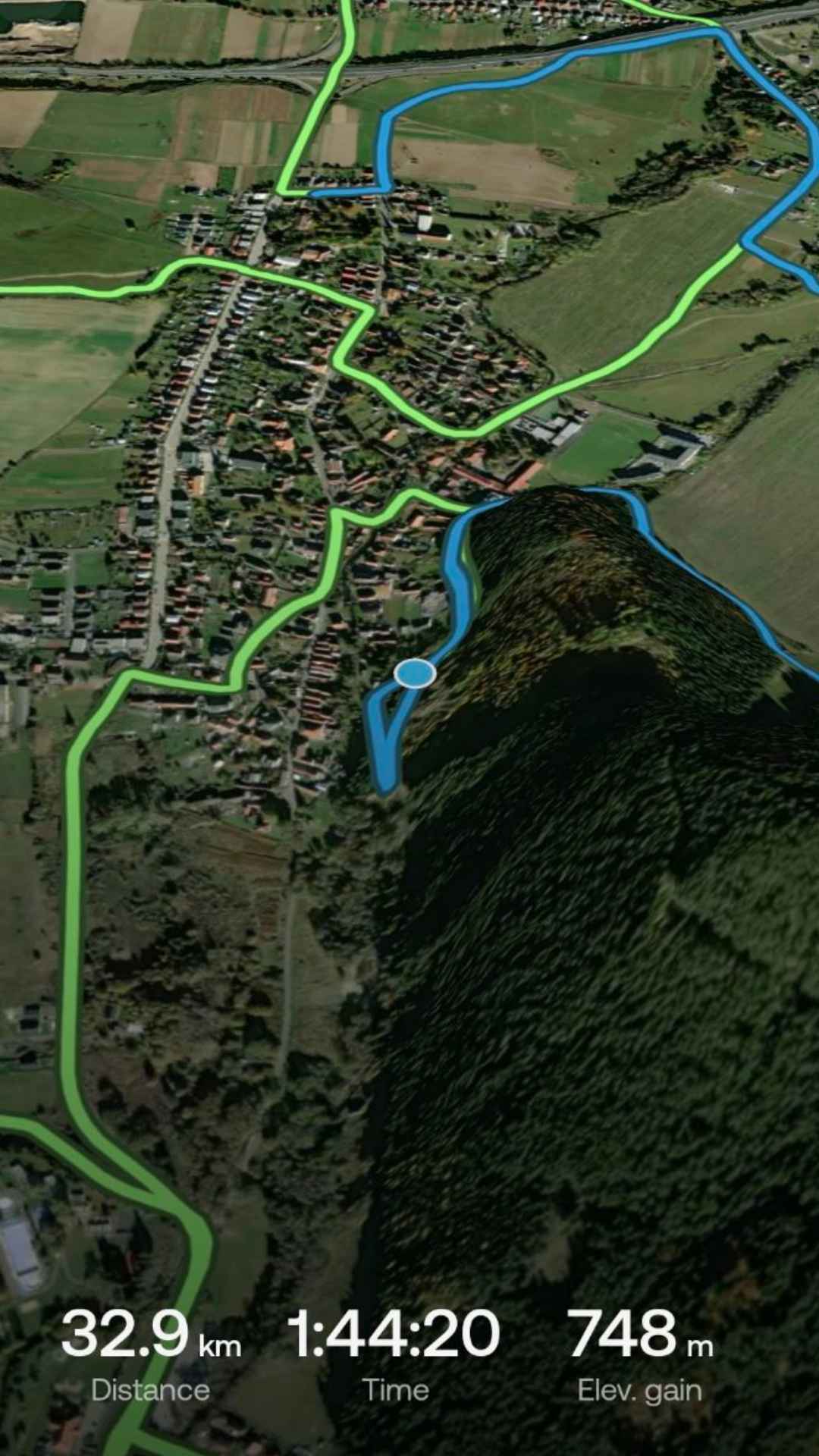 Mapa trasy NAD JÁNOM
